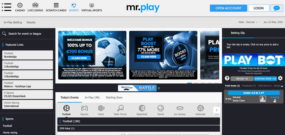 mrplay homepage betting site